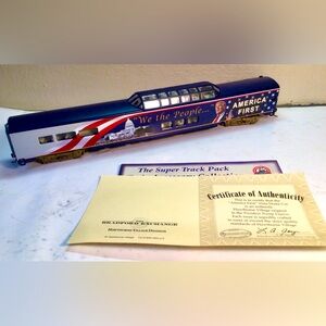 Trump Express Vista Dome "America First” We The People Bradford Exchange Train